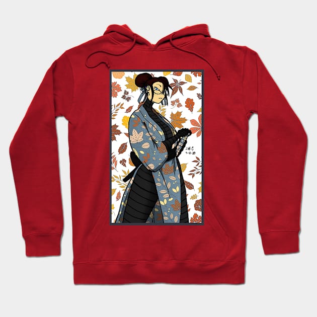 Red Bun Samurai Hoodie by TeeJay93